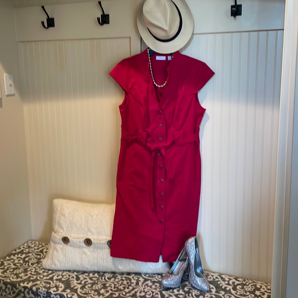 Make your tan go POP! with this hot pink dress!
